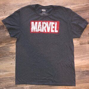 Young Men’s Sz M Dark Grey Marvel Tshirt‎